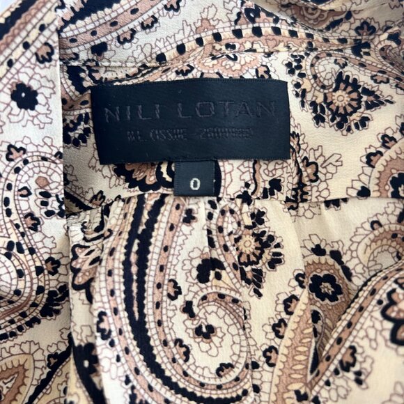 Nili Lotan: Silk Knee-Length Dress, Size: XS, 0 - Picture 7 of 7